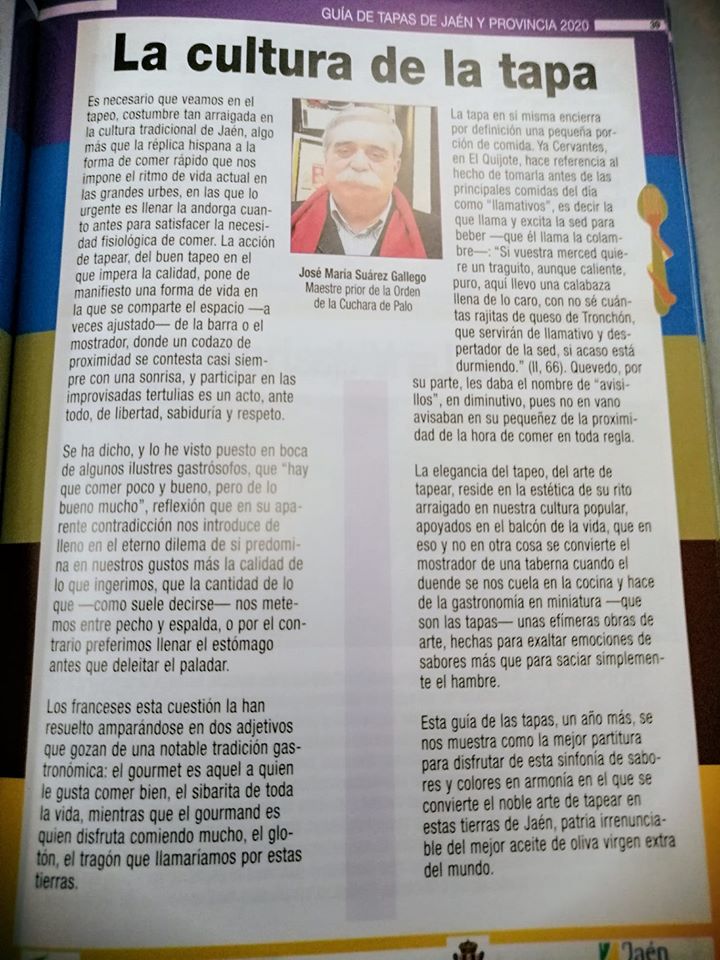 LA CULTURA DE LA TAPA