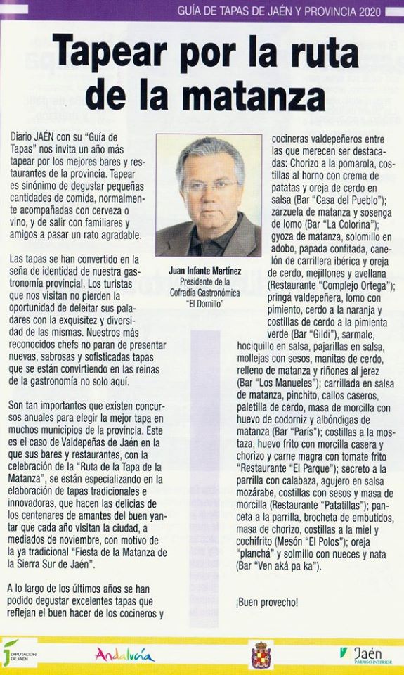 TAPEAR POR LA RUTA DE LA MATANZA