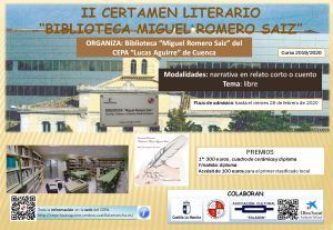 EL CEPA “LUCAS AGUIRRE” ORGANIZA LA SEGUNDA EDICIÓN DEL CERTAMEN LITERARIO “BIBLIOTECA MIGUEL ROMERO SAIZ”