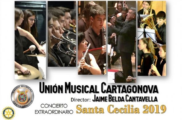 LA UNIÓN MUSICAL CARTAGONOVA OFRECE SU TRADICIONAL CONCIERTO EN HONOR A SANTA CECILIA • SERÁ ESTE DOMINGO 1 DE DICIEMBRE A LAS 18:30 HORAS EN EL AUDITORIO MUNICIPAL EL BATEL