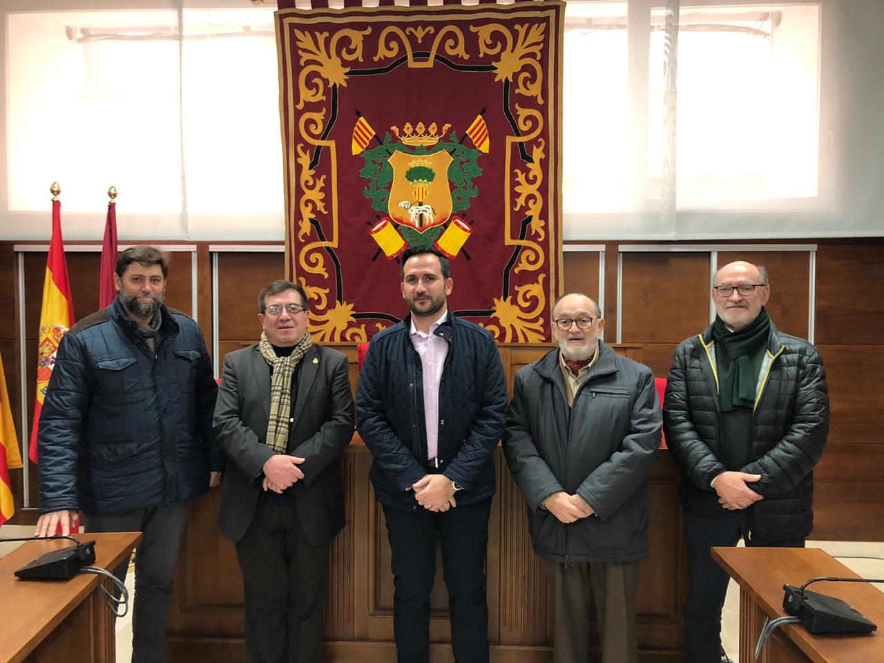 EL ALCALDE DE CALLOSA DE SEGURA (ALICANTE) RECIBE A LOS CRONISTAS DE ORIHUELA, CALLOSA Y ZACATECAS