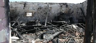 INCENDIO EN UN ALMACÉN DE FRUTAS EN ULEA