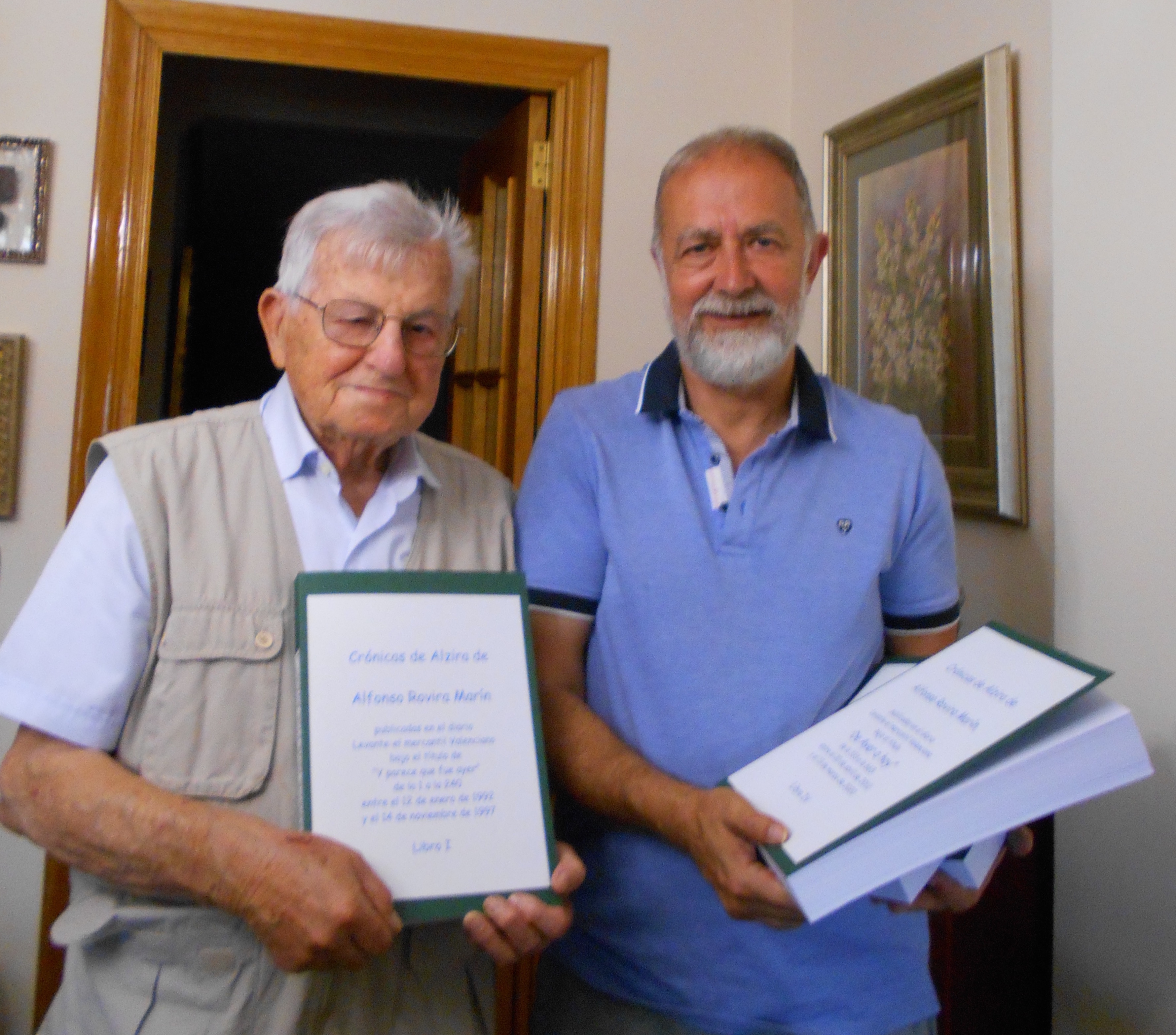 EL CRONISTA DE ALZIRA, ALFONSO ROVIRA MARÍN, DONA AL ARCHIVO MUNICIPAL DE ALZIRA, 1.147 CRÓNICAS PUBLICADAS EN EL DIARIO LEVANTE-EL MERCANTIL VALENCIANO