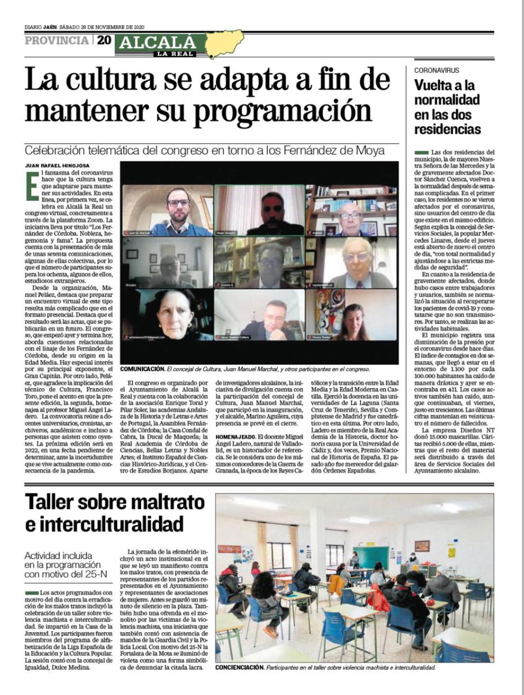 LA CULTURA SE ADAPTA A FIN DE MANTENER SU PROGRAMACIÓN