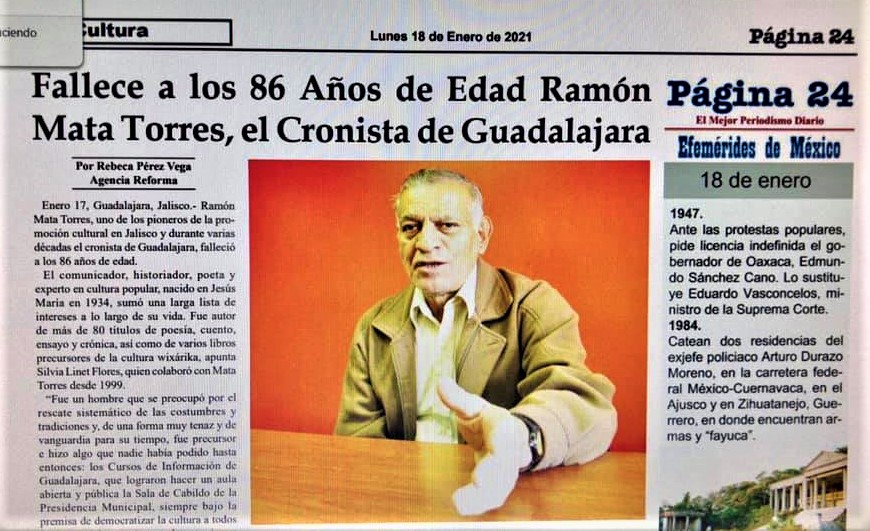 FALLECE EL CRONISTA DE GUADALAJARA, RAMÓN MATA TORRES
