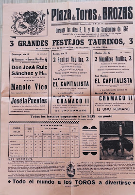 LOS TOROS DE BROZAS DE 1963