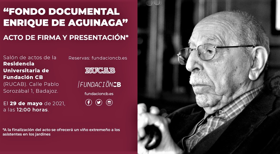 EN LA FUNDACIÓN C.B. DE BADAJOZ SE PRESENTA EL «LEGADO DOCUMENTAL AGUINAGA 2020»