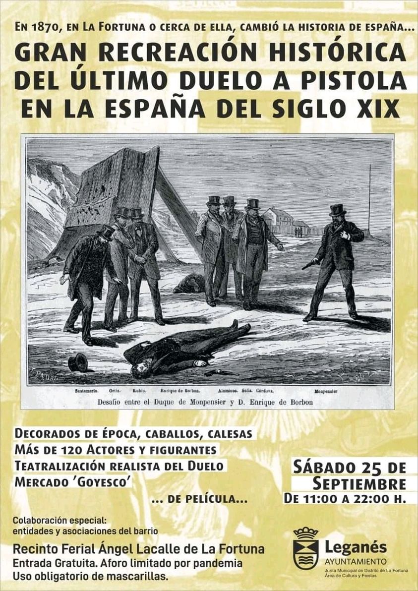 EN 1870, EN LA FORTUNA, BARRIO DE LEGANÉS (MADRID) CAMBIÓ LA HISTORIA DE ESPAÑA