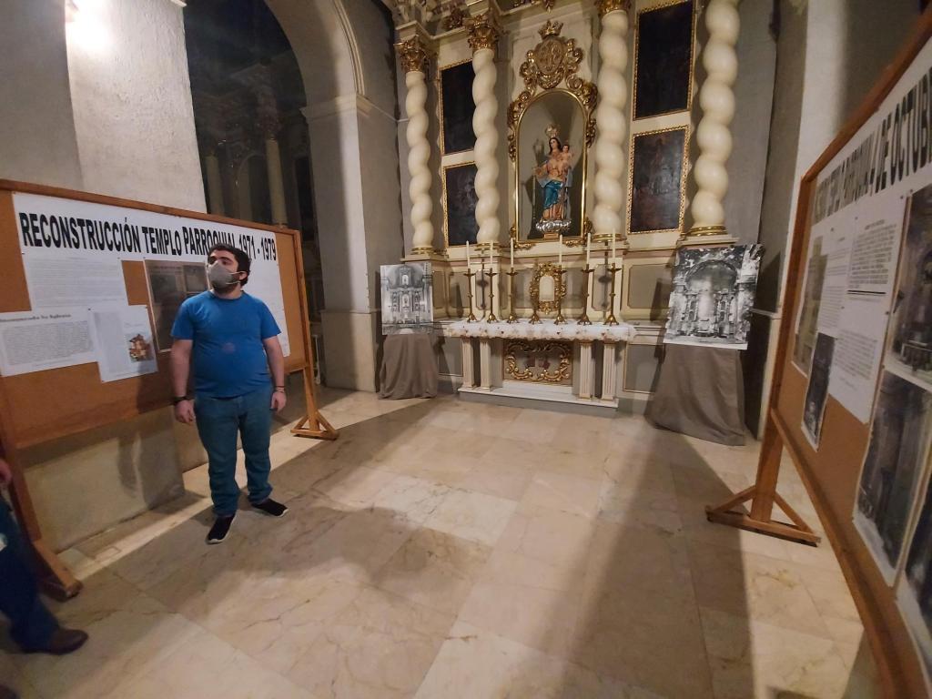 EXPOSICIÓN SOBRE EL 50 ANIVERSARIO DEL INCENDIO DEL TEMPLO PARROQUIAL DE XIXONA