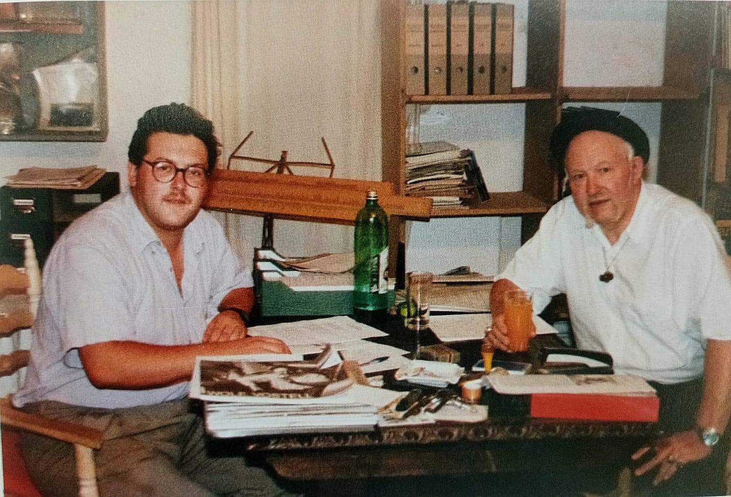 CON MI MAESTRO Y AMIGO WOLF VOSTEL