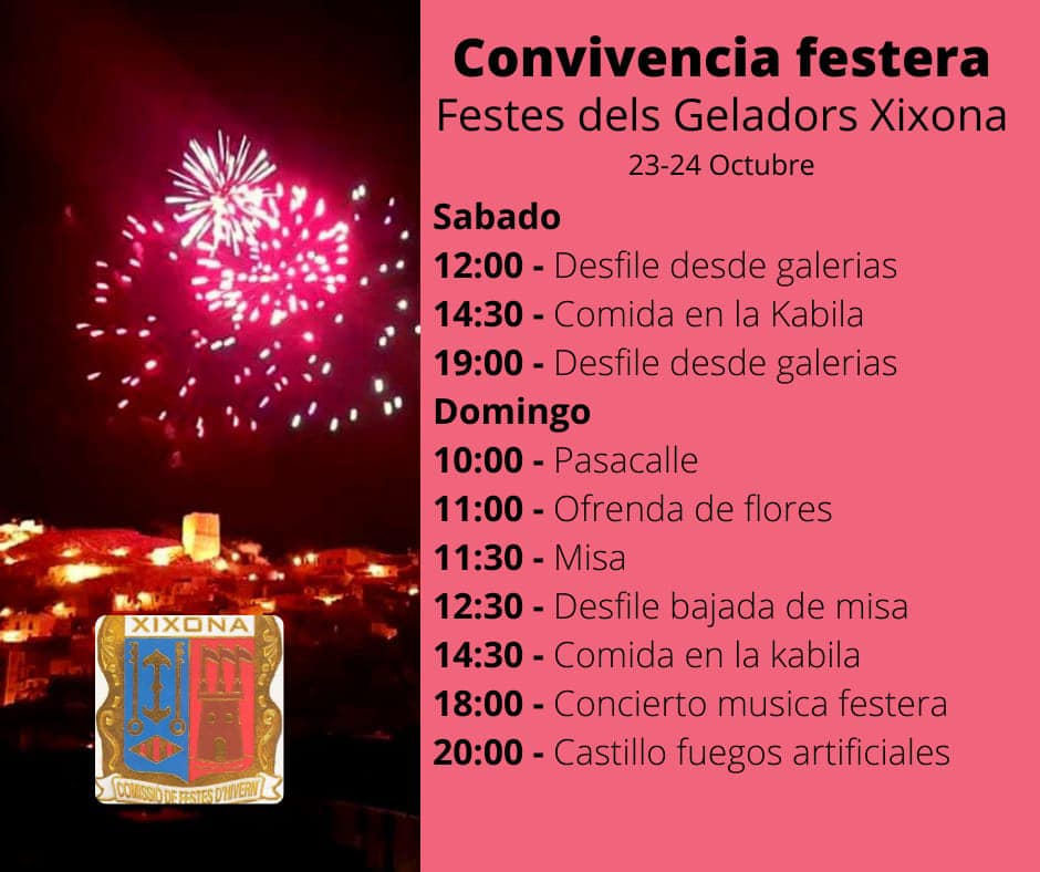 LAS FIESTAS DE LOS HELADEROS 2021 EN XIXONA (ALICANTE)