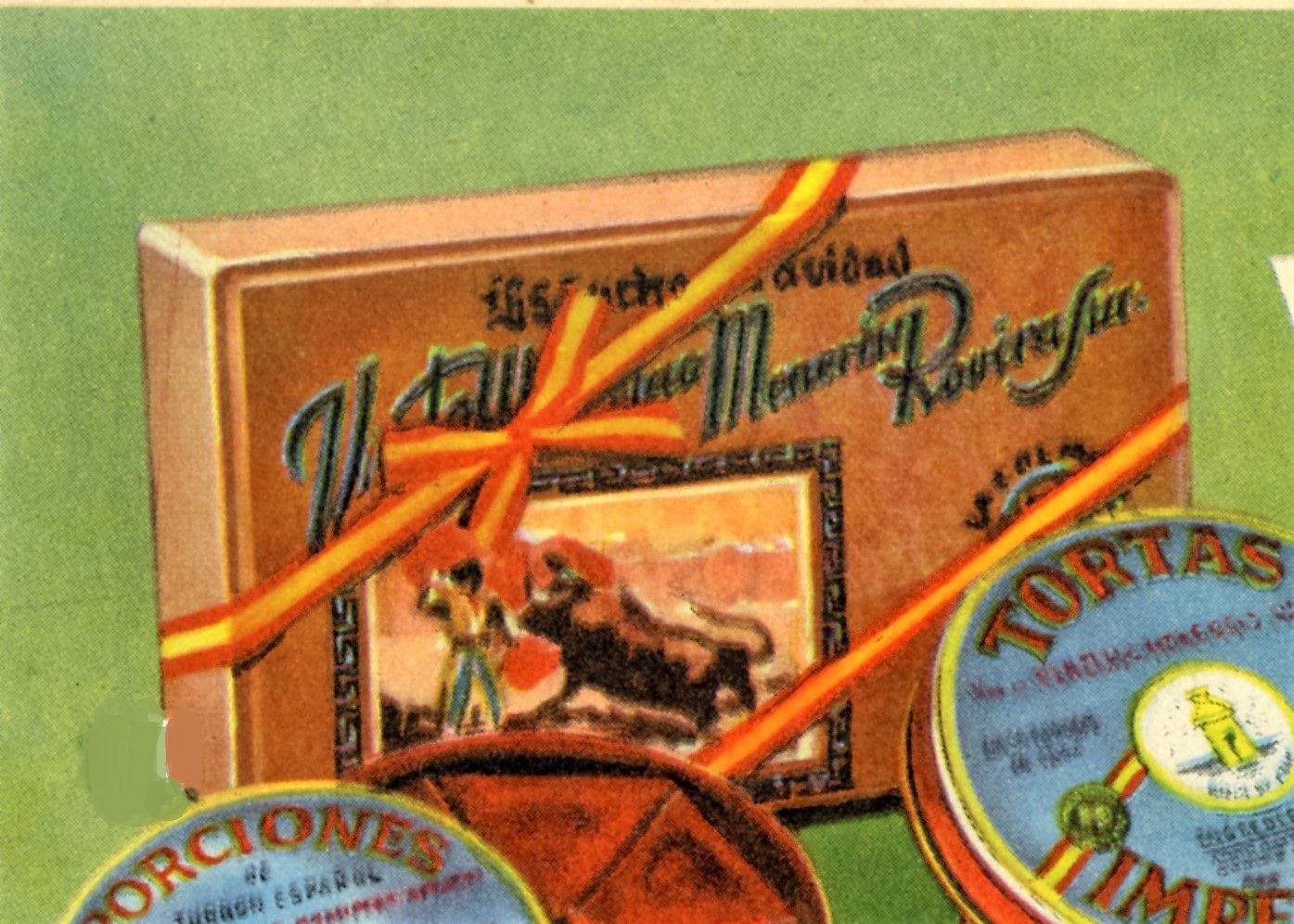 EL TYPICAL SPANISH EN LA PUBLICIDAD DEL TURRÓN A MEDIADOS DEL SIGLO XX : IMÁGENES DE TOREROS 1 (ENVASES)
