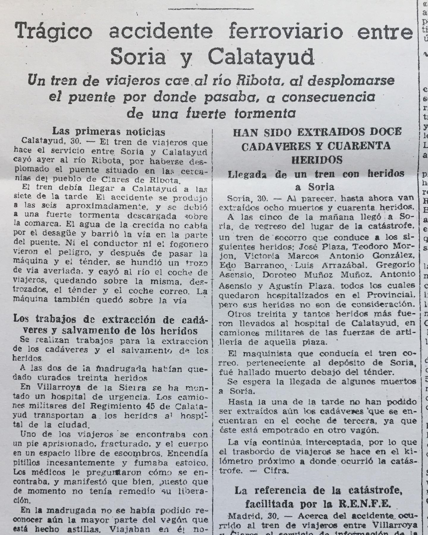 EN RECUERDO DEL MALANQUILLANO EMILIANO SÁNCHEZ NIEVAS, VÍCTIMA DEL ACCIDENTE FERROVIARIO DE 1947.