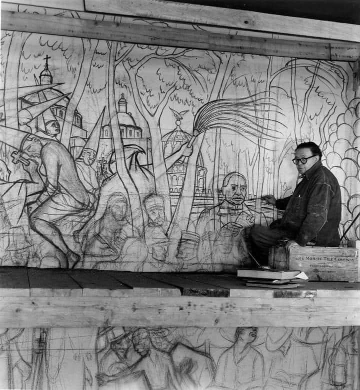 CRÓNICA DE ZACATECAS -MURAL DONDE DIEGO RIVERA INMORTALIZÓ A UN ZACATECANO, HACE 75 AÑOS.