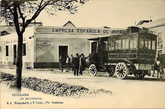 EFEMÉRIDES: CREACIÓN DE LA PRIMERA LÍNEA DE ÓMNIBUS DE SAN FERNANDO-CHICLANA DE LA FRONTERA (CÁDIZ)
