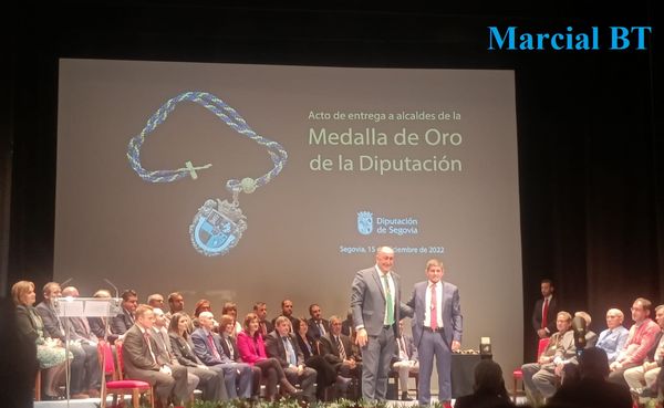 SALUDO FUENTEPIÑELANO 3324 – MEDALLA DE ORO DE LA DIPUTACIÓN PROVINCIAL DE SEGOVIA A JORGE BARRIO MARTÍN
