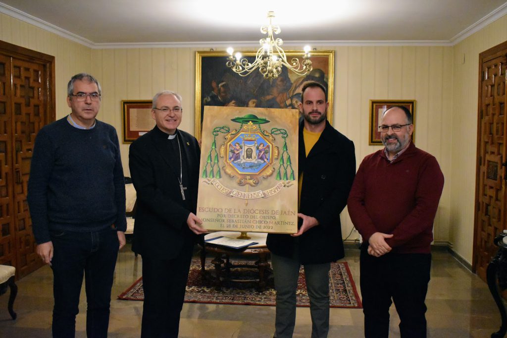 ESCUDO DE LA DIÓCESIS DE JAÉN, OBRA DE FELIPE HERREROS