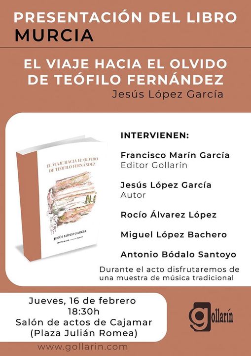 PRESENTACIÓN DEL LIBRO EL VIAJE HACIA EL OLVIDO DE TEOFILO FERNANDEZ