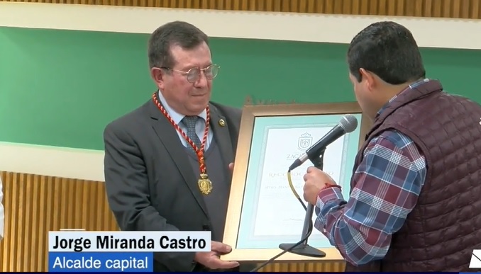 RECONOCIMIENTO DE 20 AÑOS COMO CRONISTA DE ZACATECAS (MÉXICO) 2003-2023