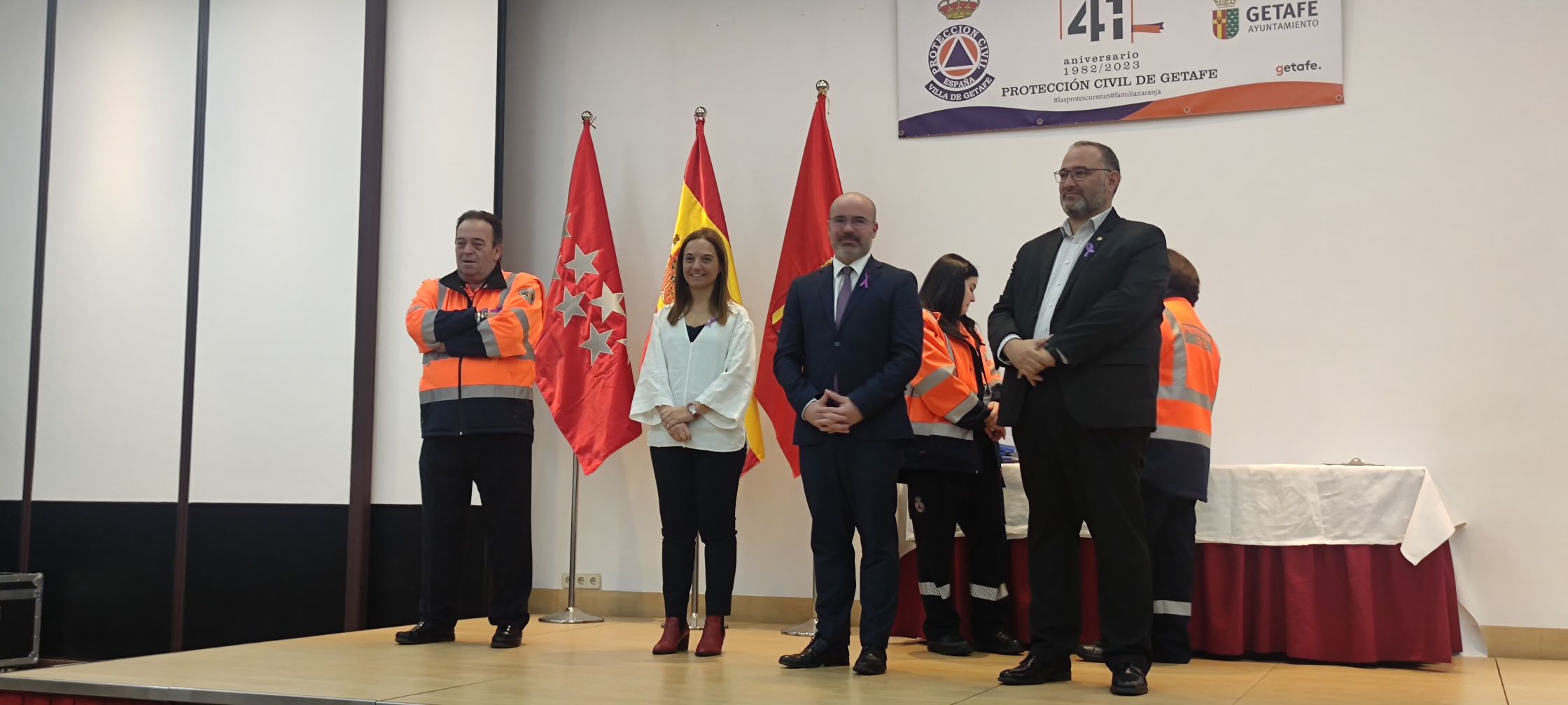 CELEBRACION  DEL 41 ANIVERSARIO DE LA FUNDACIÓN DE LA AGRUPACIÓN MUNICIPAL DE VOLUNTARIOS DE PROTECCIÓN CIVIL DE GETAFE