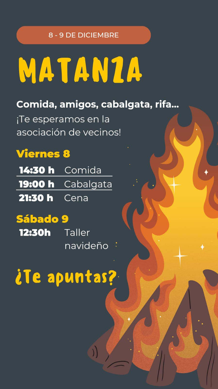 FIESTA DE LA MATANZA EN VILLAREJO DEL ESPARTAL EL 8 DE DICIEMBRE DE 2023