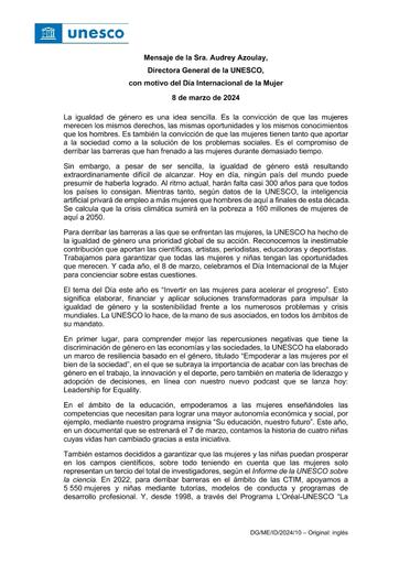 FELIZ DÍA DE LA MUJER