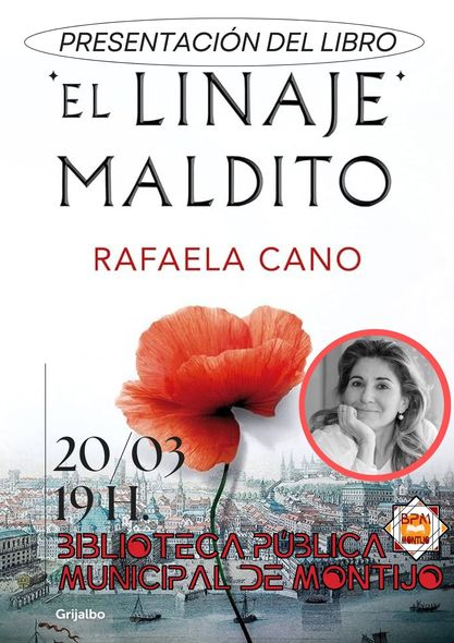 LA ESCRITORA RAFAELA CANO PRESENTA EN MONTIJO SU NOVELA “EL LINAJE MALDITO”.
