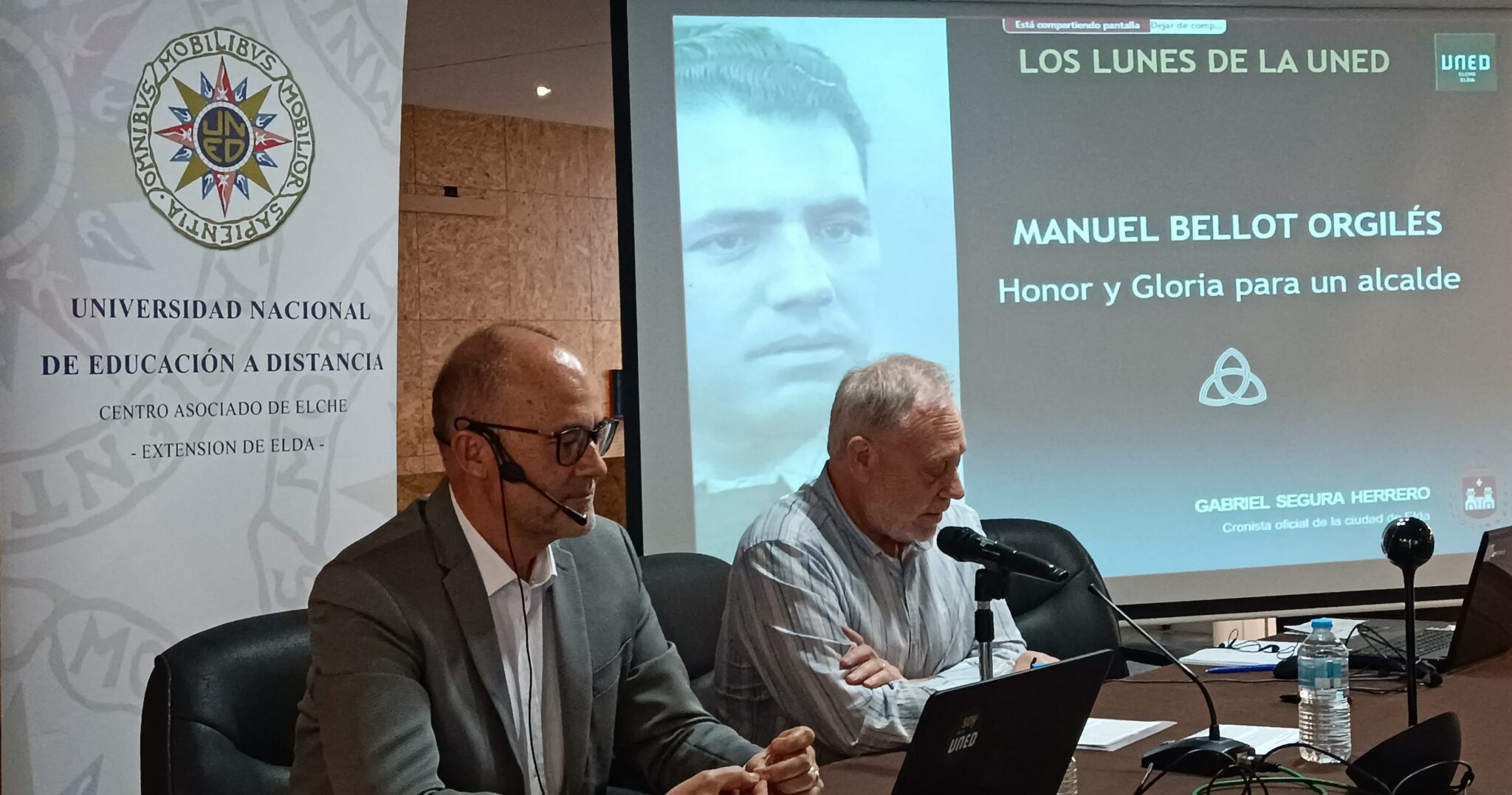 UNA CONFERENCIA SOBRE MANUEL BELLOT, ALCALDE DE ELDA (1936 .-1938), CIERRE AL CICLO ‘LOS LUNES DE LA UNED’