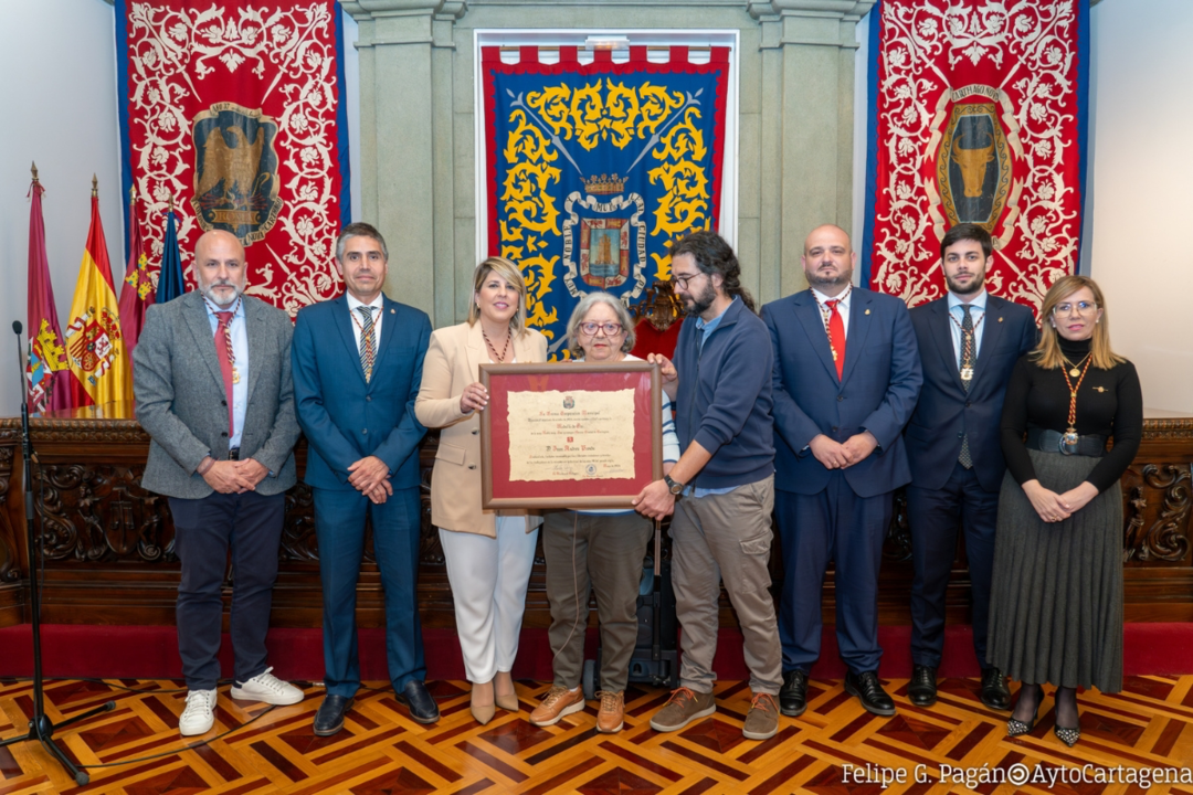JUAN ANDREU POVEDA RECIBE LA MEDALLA DE ORO DE CARTAGENA (MURCIA) A TÍTULO PÓSTUMO