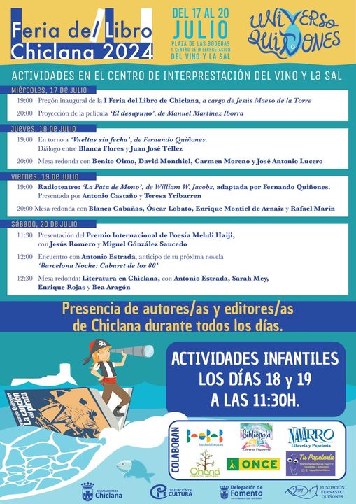 CRÓNICA FERIA DEL LIBRO DE CHICLANA DE LA FRONTERA