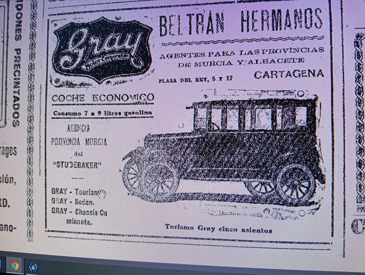 VENTA DE COCHES EN 1924