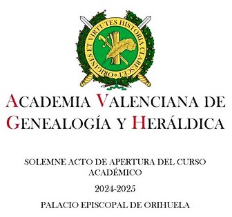 DISCURSO EN LA ACADEMIA VALENCIANA DE GENEALOGÍA Y HERALDICA DEL CRONISTA DE ELDA