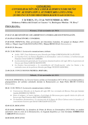 PARTICIPACIÓN EN EL CONGRESO CONSOLIDACIÓN DEL LIBERALISMO EXTREMEÑO Y SU ALTERNATIVA AUTORITARIA (1833-1930)
