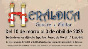 ABIERTO EL PLAZO DE INSCRIPCIÓN PARA EL «XXXV CICLO DE HERÁLDICA GENERAL Y MILITAR»