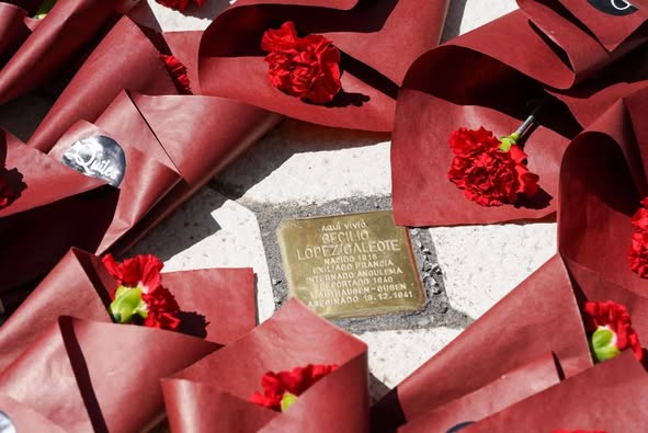 COLOCACIÓN EN GETAFE DEL PRIMER «STORPERSTEIIN», O «PIEDRA DE TROPIEZO» RECUERDO DE LAS VICTIMAS DEL HOLCAUSTO NAZI