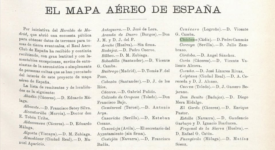 CHICLANA, CAMPO EVENTUAL DE ATERRIZAJE