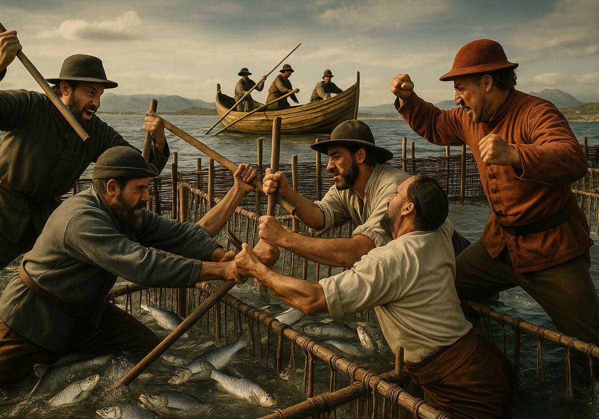 FOTOHISTORIA DE CARTAGENA: CUANDO CARTAGENA Y MURCIA SE DISPUTABAN PECES… Y A VECES CADÁVERES