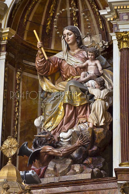 NUESTRA SEÑORA DEL SOCORRO. TITULAR DE LA BASILICA DE ASPE (ALICANTE)