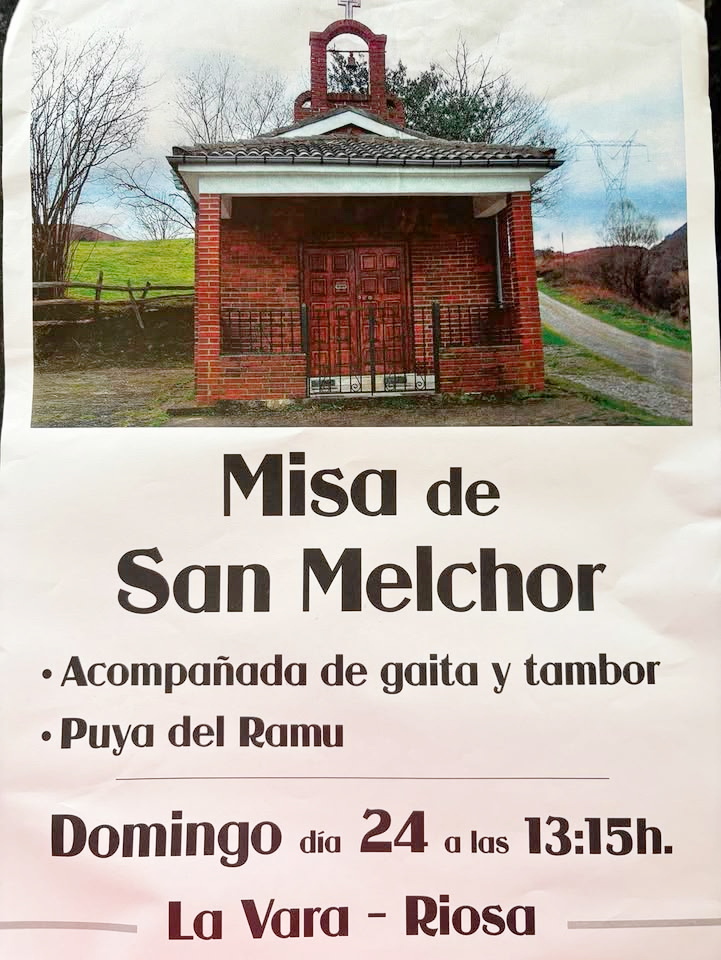 FIESTA DE SAN MELCHOR EN LA VARA (RIOSA)