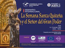 CONFERENCIA DE MORENO EGAS SOBRE LA SEMANA SANTA EN QUITO (ECUADOR)