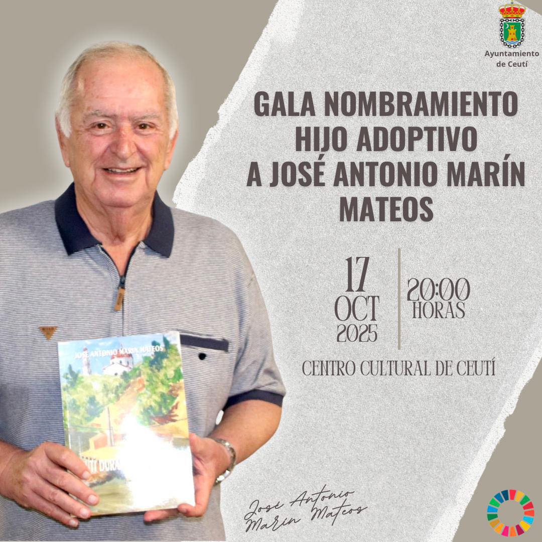 NOMBRAMIENTO COMO HIJO ADOPTIVO DE CEUTÍ (MURCIA) DE JOSÉ ANTONIO MARIN MATEOS