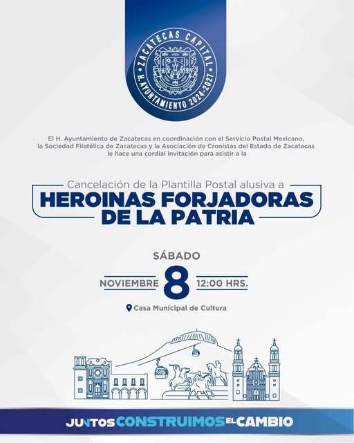 LA CEREMONIA DE CANCELACIÓN DE LA PLANTILLA POSTAL QUE RINDE HOMENAJE A LAS MUJERES MEXICANAS DE TODOS LOS TIEMPOS.