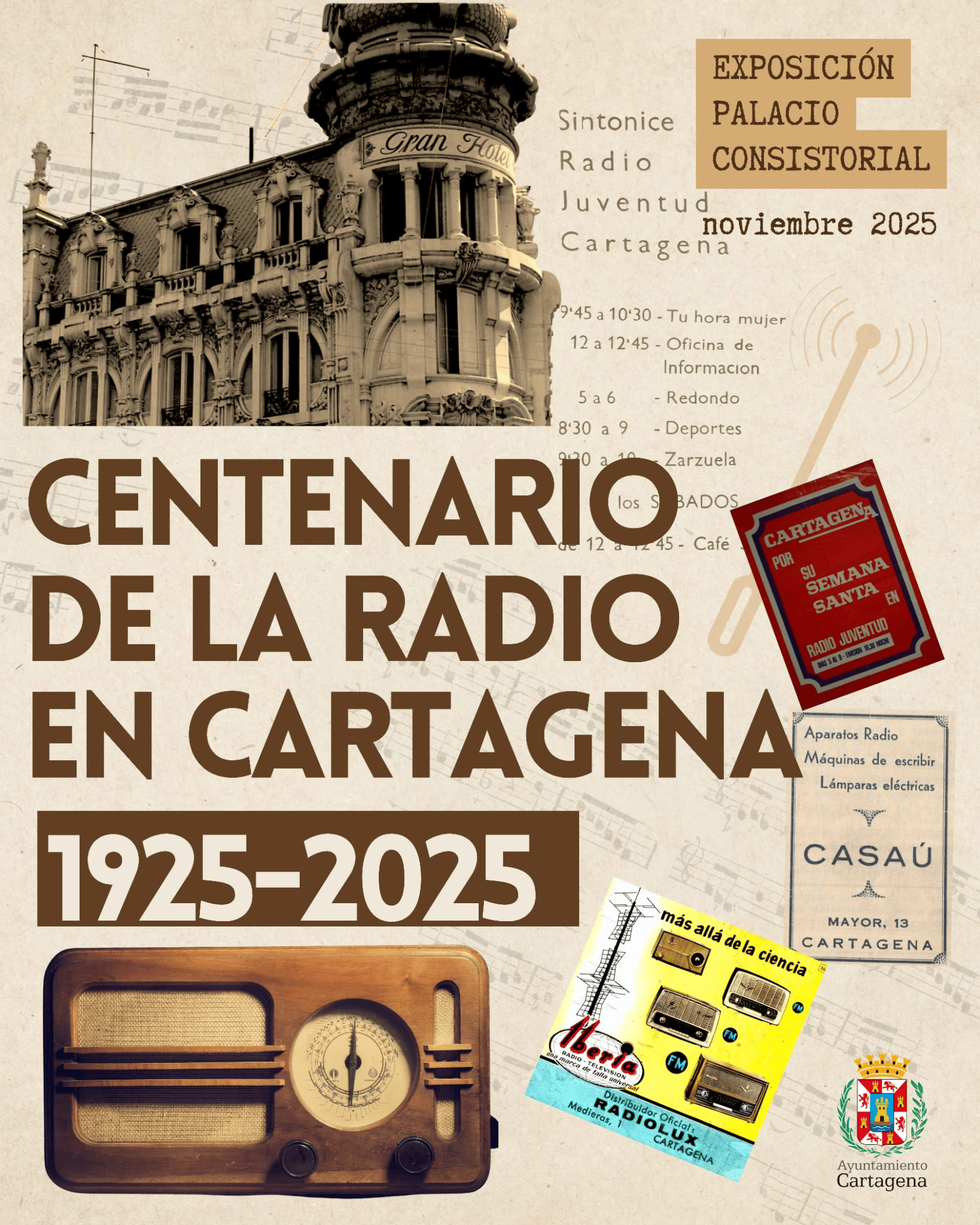 EXPOSICIÓN CENTENARIO DE LA RADIO EN CARTAGENA (MURCIA)