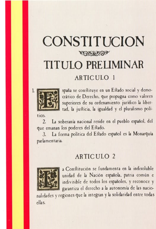 LA CONSTITUCIÓN ESPAÑOLA CUMPLE CUARENTA Y SIETE AÑOS