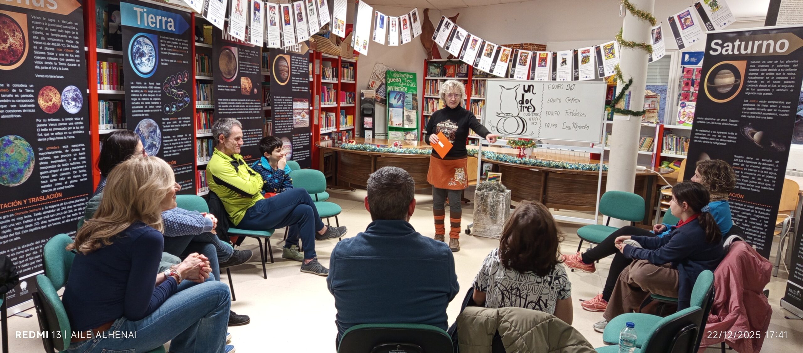 EL RETO DEL “UN, DOS TRES” EN LA BIBLIOTECA MUNICIPAL DE GALAPAGOS (GUADALAJARA)