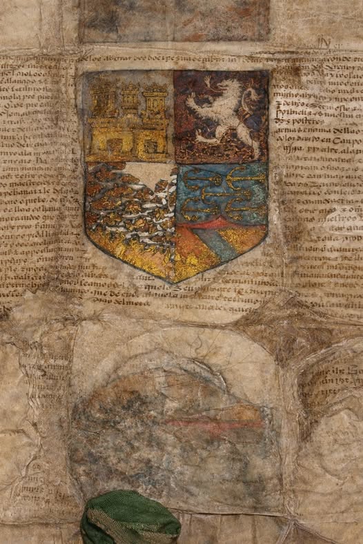 REAL PROVISIÓN ESCUDO DE ARMAS DE CRISTOBAL COLÓN