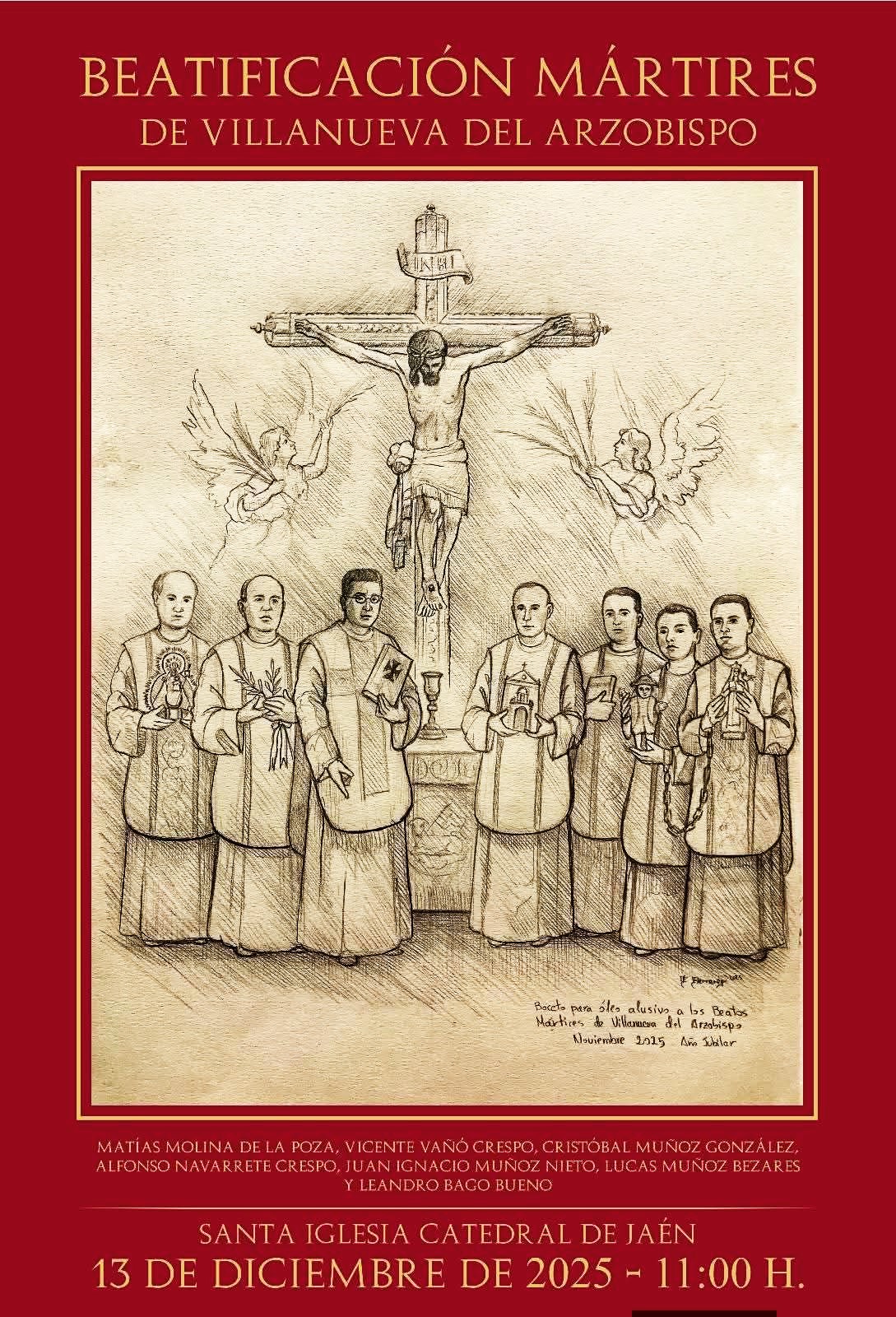 LA IGLESIA BEATIFICA 124 MÁRTIRES DE JAÉN, 7 DE ELLOS NACIDOS EN VILLANUEVA DEL ARZOBISPO