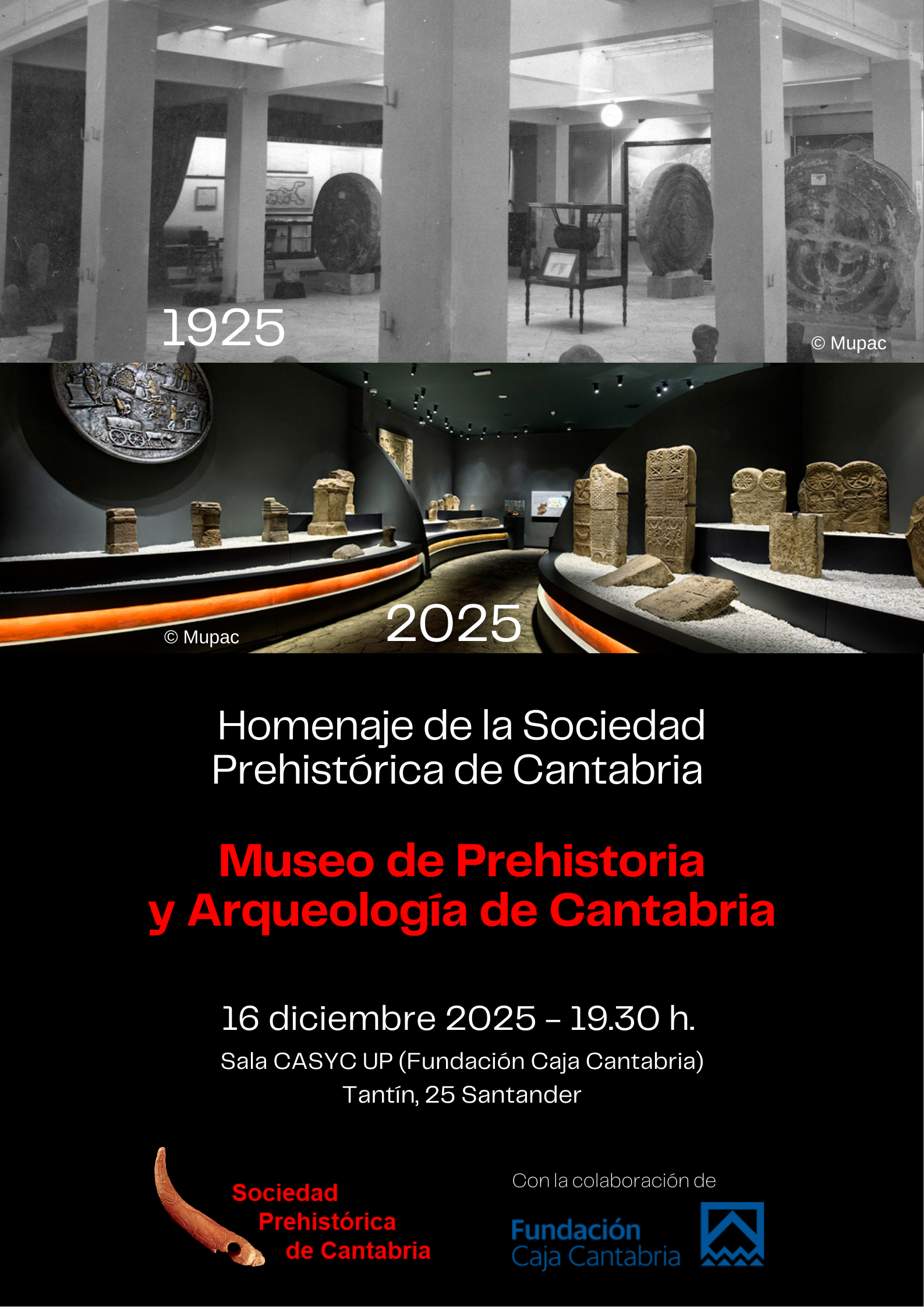 LA SOCIEDAD PREHISTÓRICA DE CANTABRIA HOMENAJEA AL MUPAC