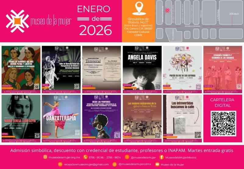 MUSEO DE LA MUJER ACTIVIDADES DEL MES DE ENERO