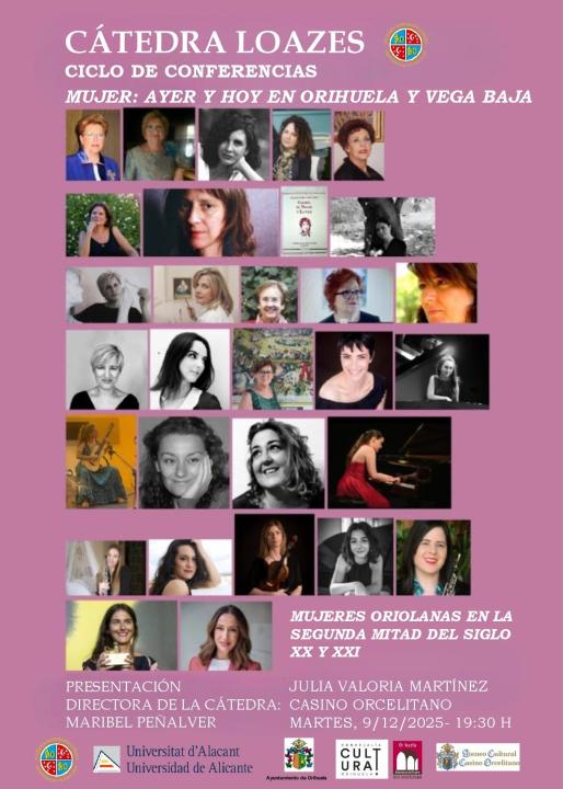 CONFERENCIA ‘MUJERES ORIOLANAS EN LA SEGUNDA MITAD DEL SIGLO XX-XXI’ EN EL CICLO ‘MUJER